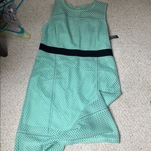 Mint eyelet dress